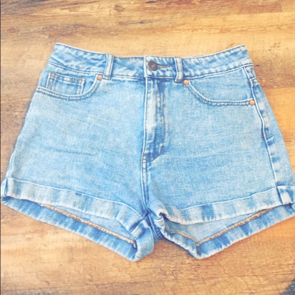 Mom Blue Shorts